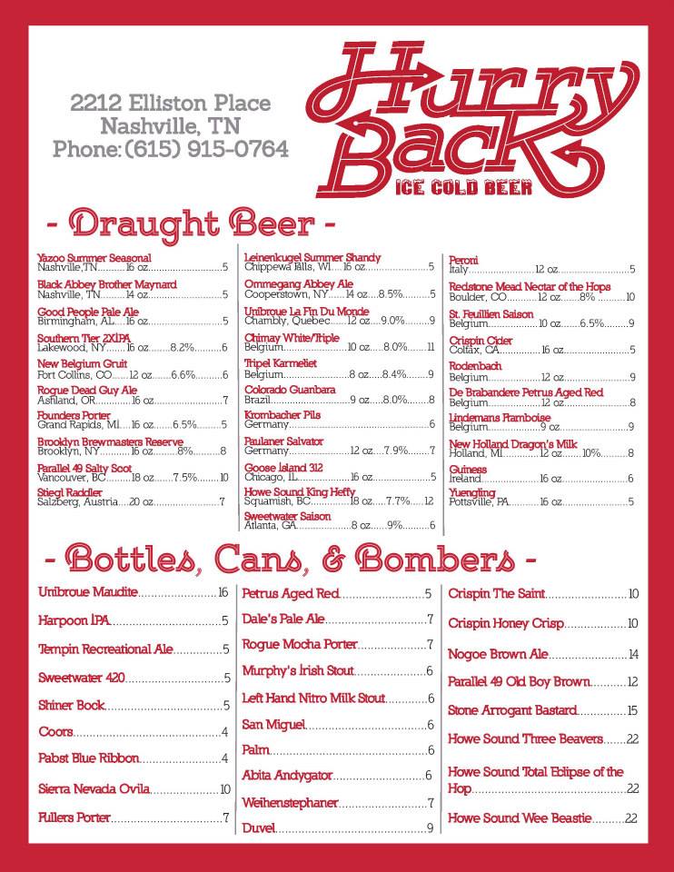 hurry-back-beer-menu