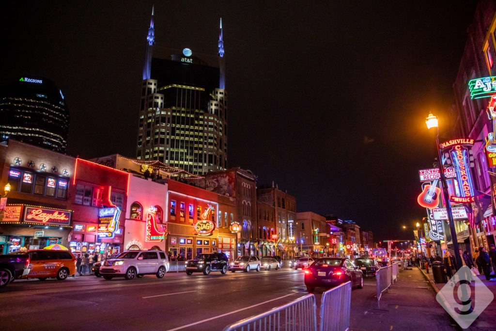 Lower Broadway Nashville at Night5 Nashville Guru