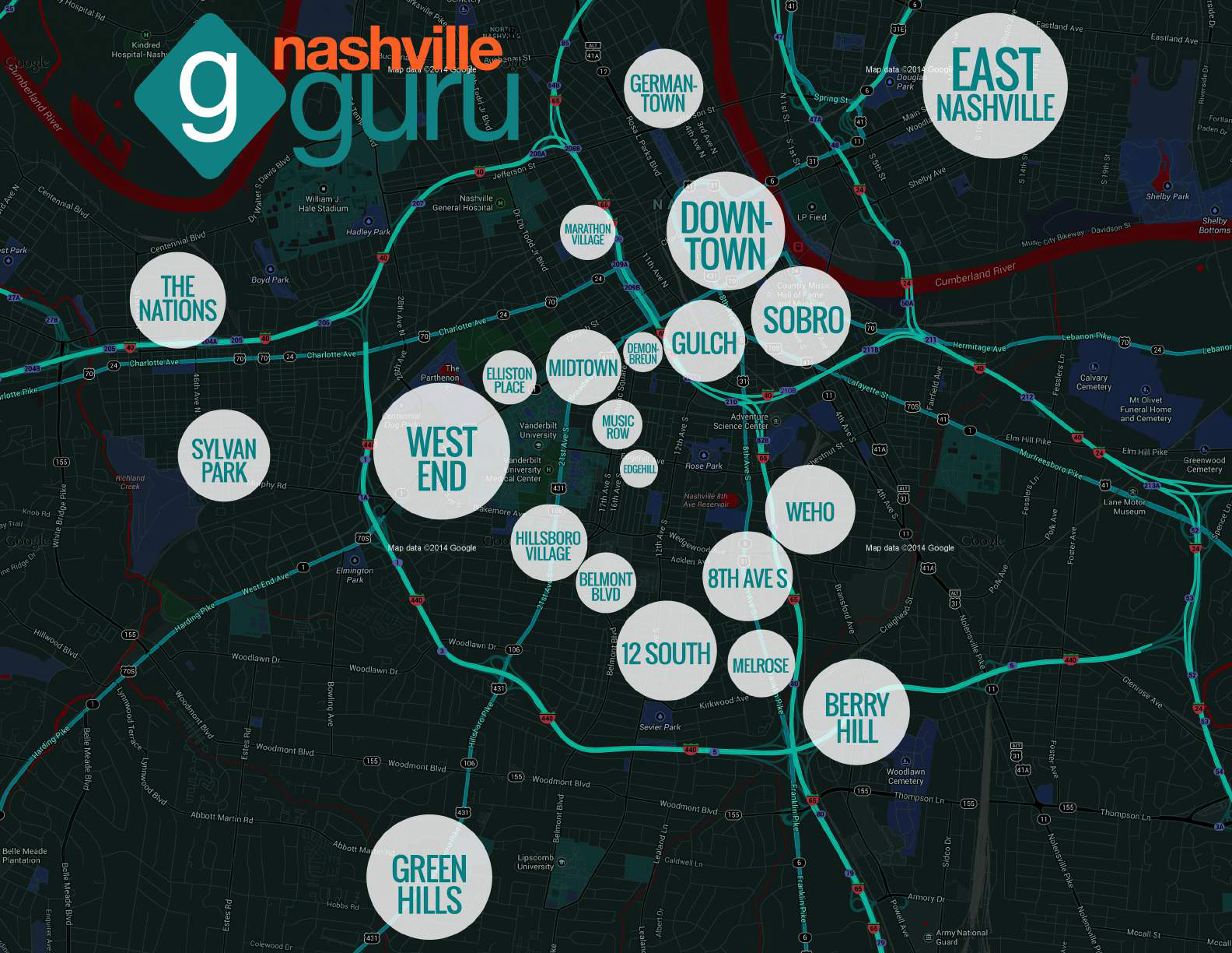 Nashville-Guru-Neighborhood-Map