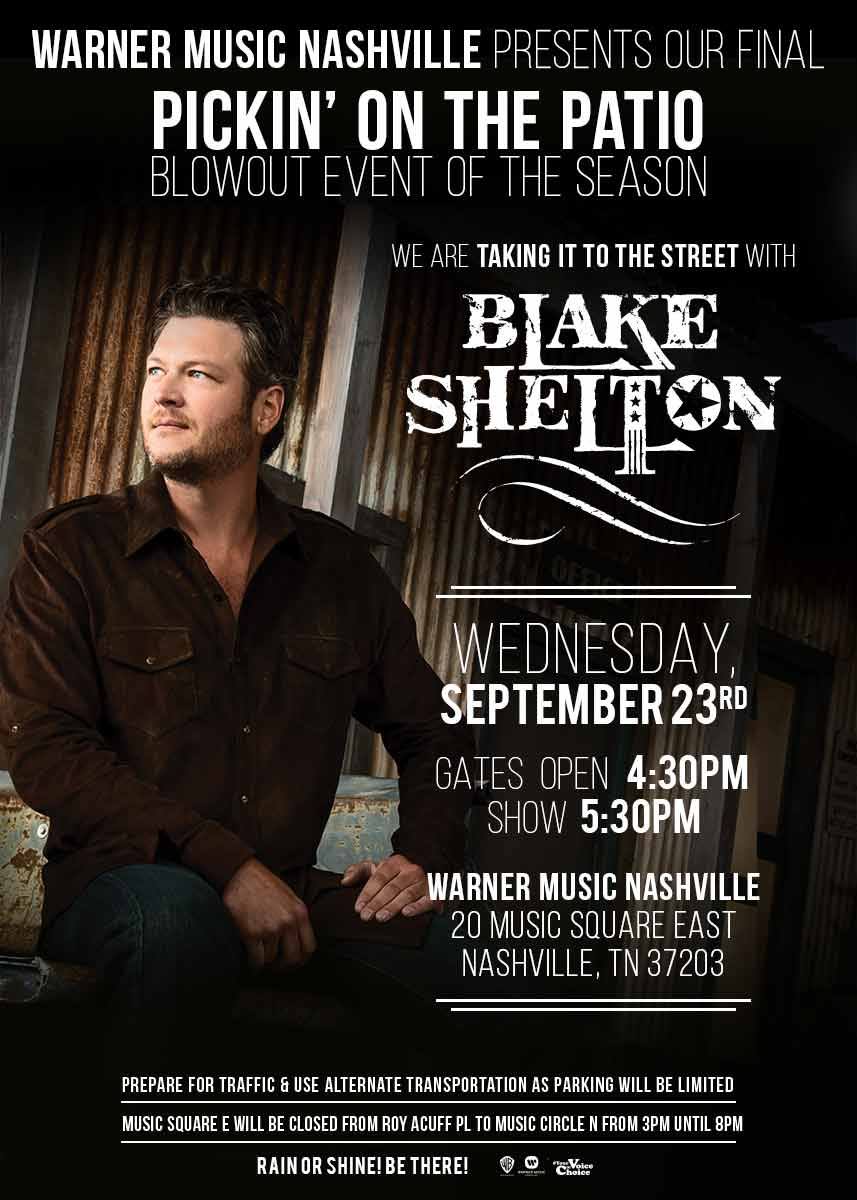 Blake Shelton Free Concert