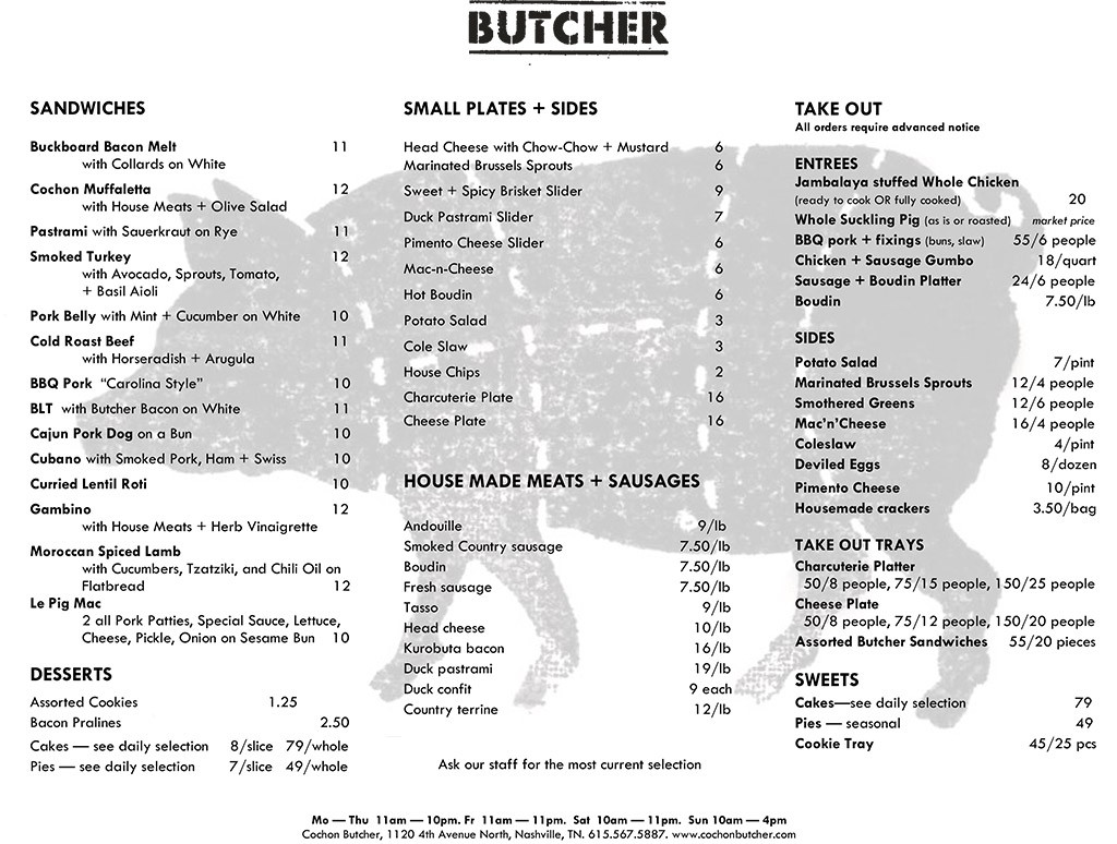 cochon-butcher-nashville-menu