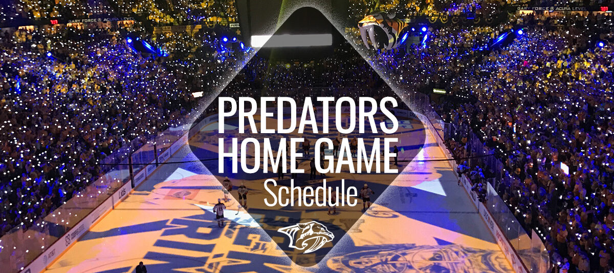 Predators Home Game Schedule Nashville Guru