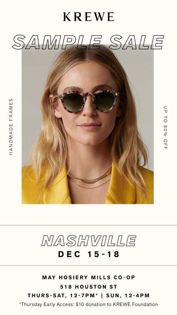 KREWE Sample Sale Nashville Guru