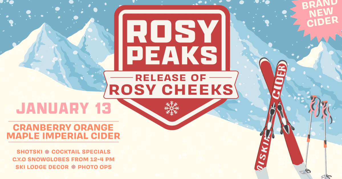 Rosy Peaks: Release of Rosy Cheeks at Diskin Cider