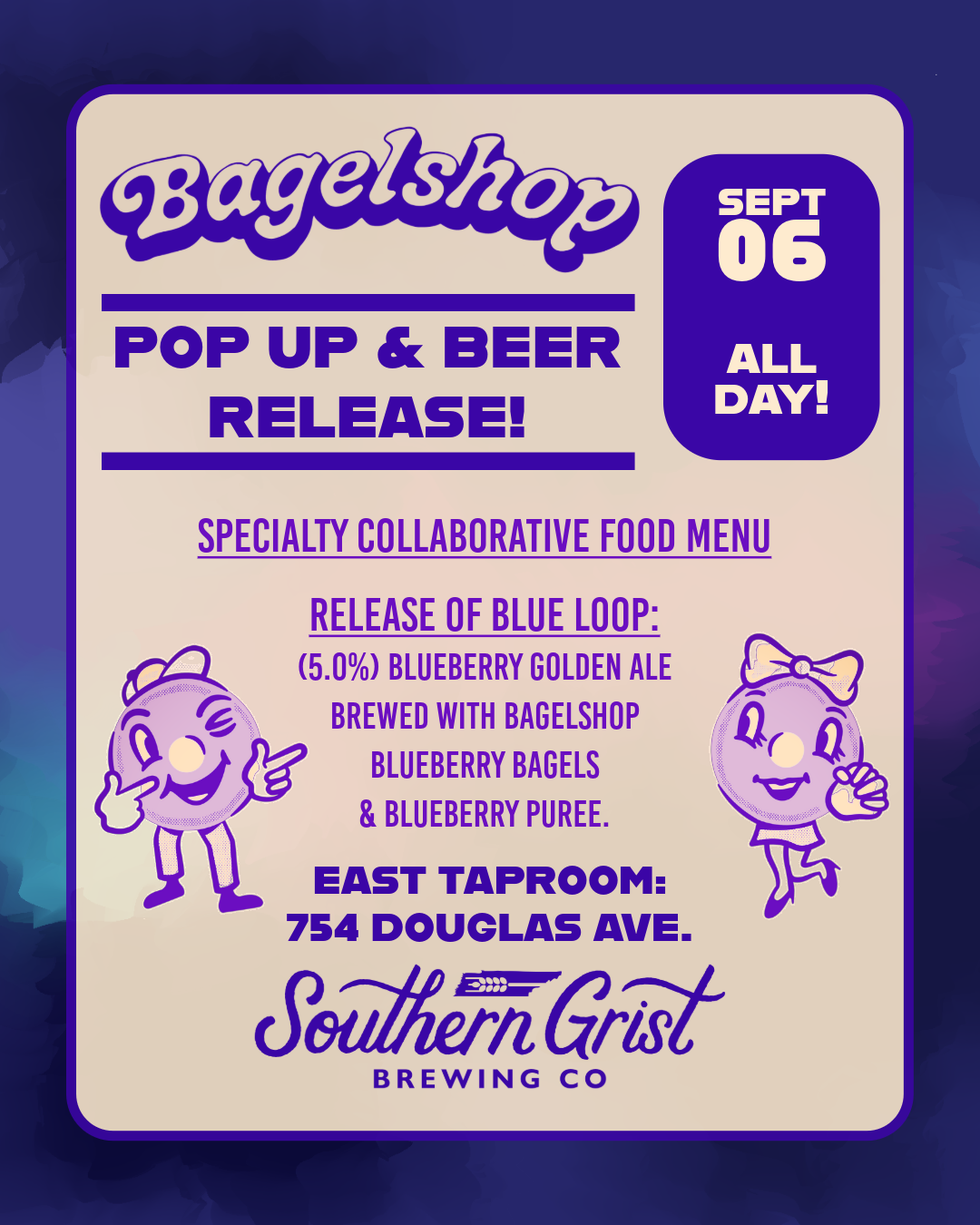 Bagelshop x Southern Grist: BLUE LOOP Beer Release & Pop-Up | Nashville ...