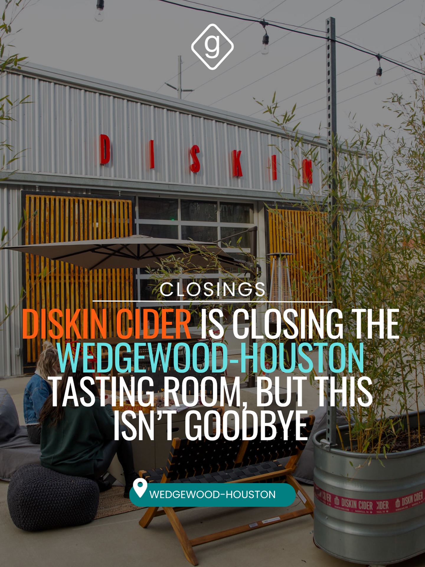 Diskin Cider is closing on October 26
