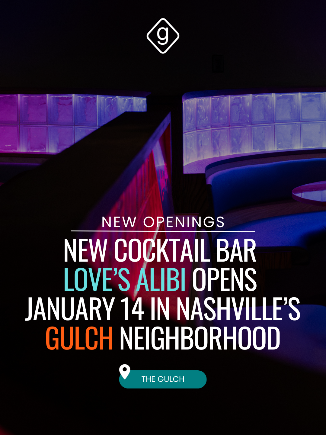 Love’s Alibi opens on January 14 in the Gulch