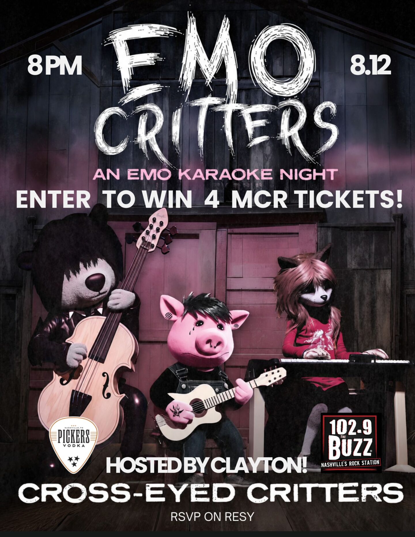 Cross-Eyed Critters Emo Karaoke Night | Nashville Guru